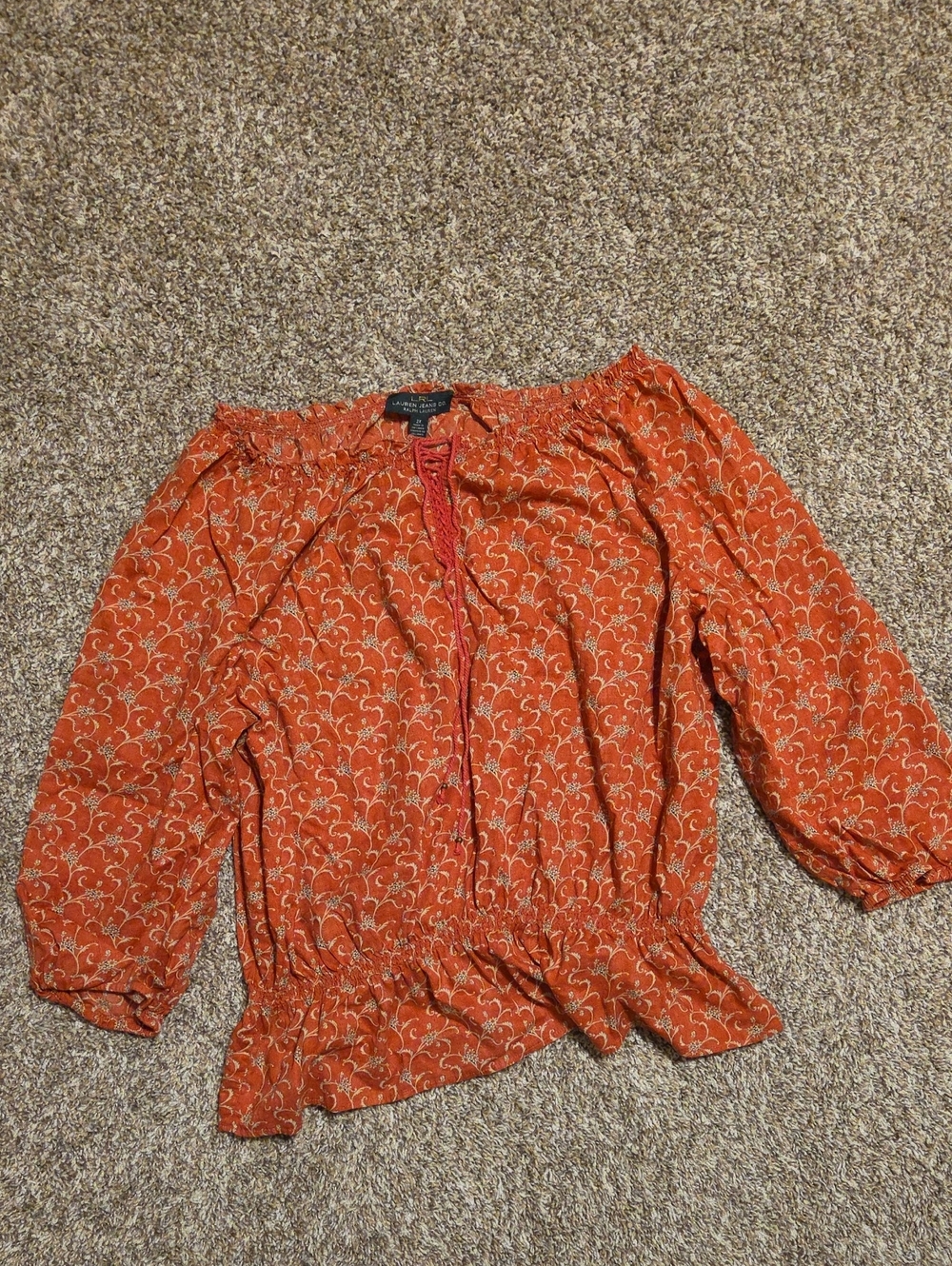 Ralph Lauren Boho Peasant Blouse